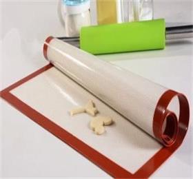 heat resistant rectangle silicone fiberglass baking mat