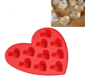 silicon heart ice cube tray