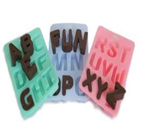 silicone letters ice cube tray molds