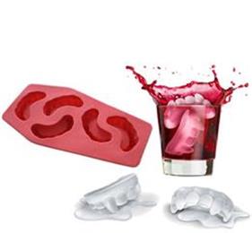 tipical silicone ice cube trays