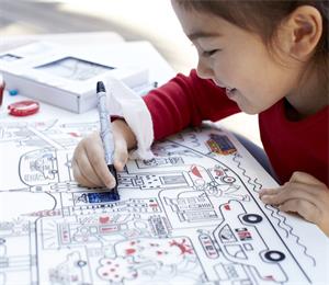 colorful mark mat silicone placemat for kids