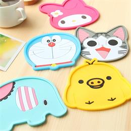 cartoon silicone tea coaster