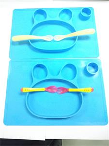 food grade custom tiny dinner silicone placemat for kids