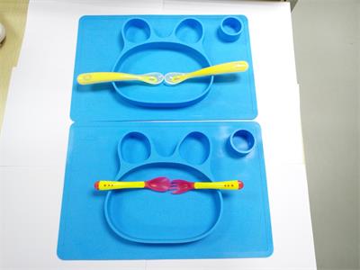 food grade custom tiny dinner silicone placemat for kids