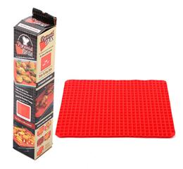 printed silicone baking mat red pyramid bakeware pan