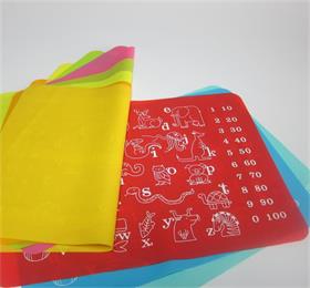 BPA free wholesale custom printing silicone placemat