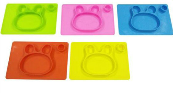 heat-resistant food fruit silicone plate for kids BPA free