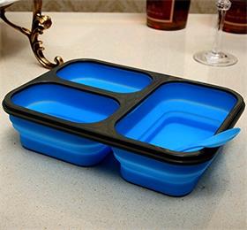 silicone folding lunch box