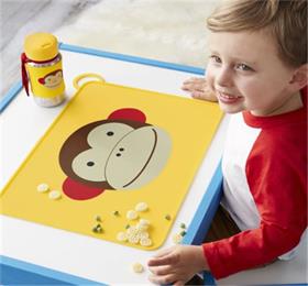 lovely cartoon animal baby silicone placemat