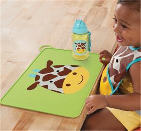 lovely cartoon animal baby silicone placemat