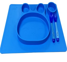 one-piece silicone baby placemat plate