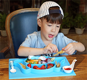 food grade silicone placemat feeding plate