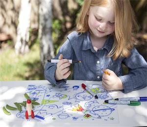 bpa free kids mark-mat silicone coloring placemat
