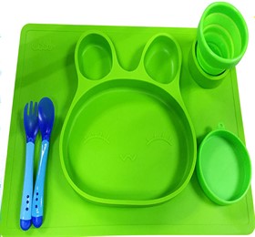 silicone baby placemat plates