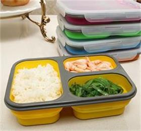 foldable silicone lunch box for kids