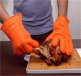 heat resistant cooking silicone bbq gloves