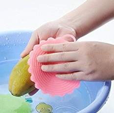 silicone sponge scrubber for kitchen