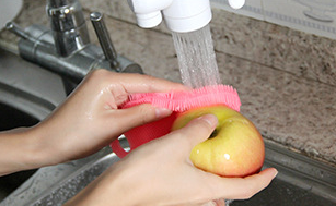 silicone dish scrubber kitchen cleaning sponge