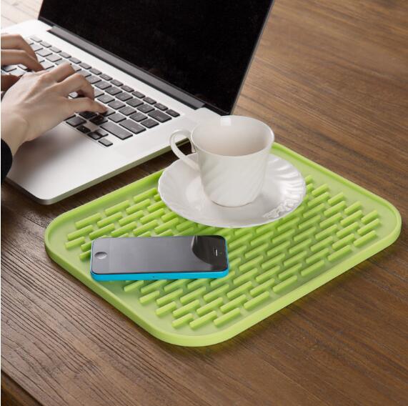 heat resistant silicone holder dish drying mats