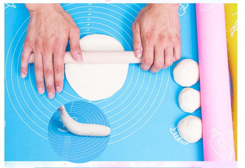 pastry rolling mat with measurement siliconebaking mat