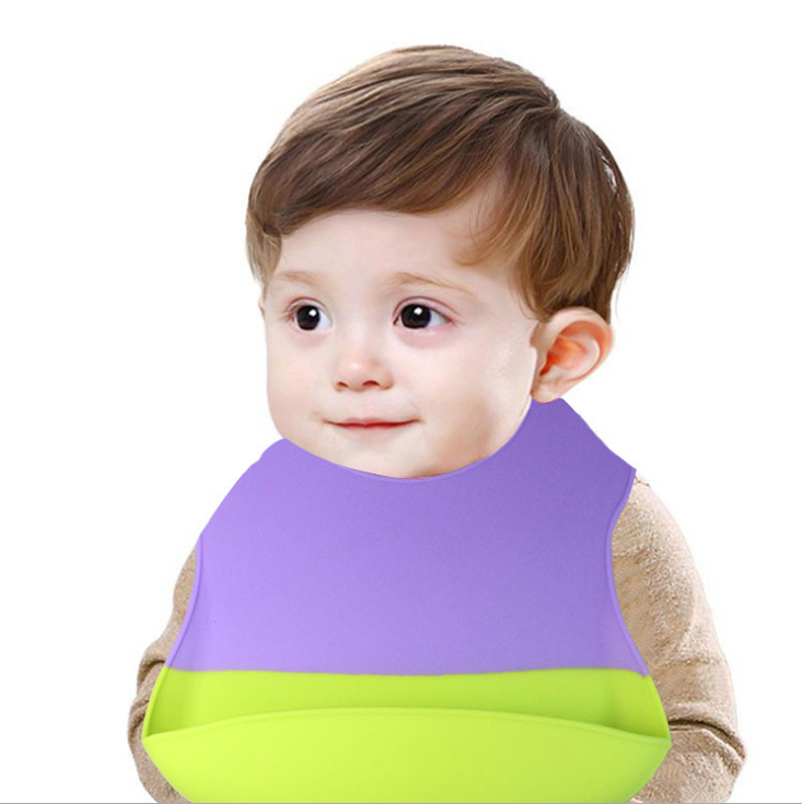 waterproof baby silicone feeding bib