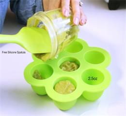 food freezer storage tray with lid for baby food and more