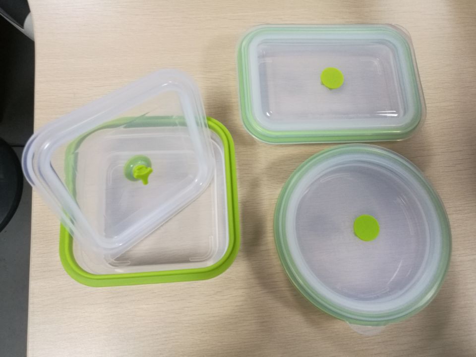 transparent silicone lunch container