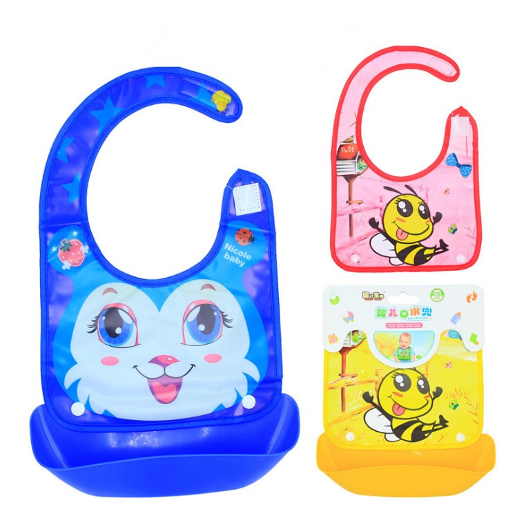 BPA free waterproof silicone baby bib