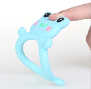 frog elephant food grade silicone teether