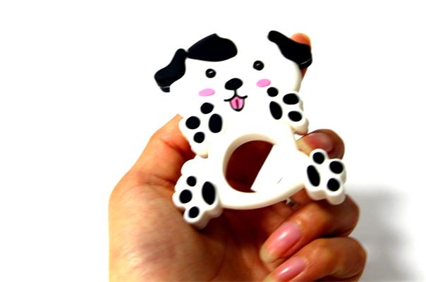food grade cartoon animal design baby silicone teether dog