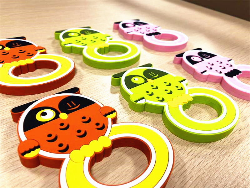 New Design Custom Animal Cute Owl Food Grade BPA Free Soft Silicone Baby Teether