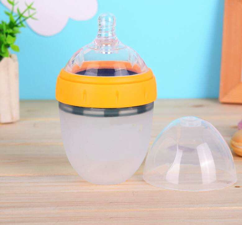 popular silicone feeding water cup food grade silicone baby bottle