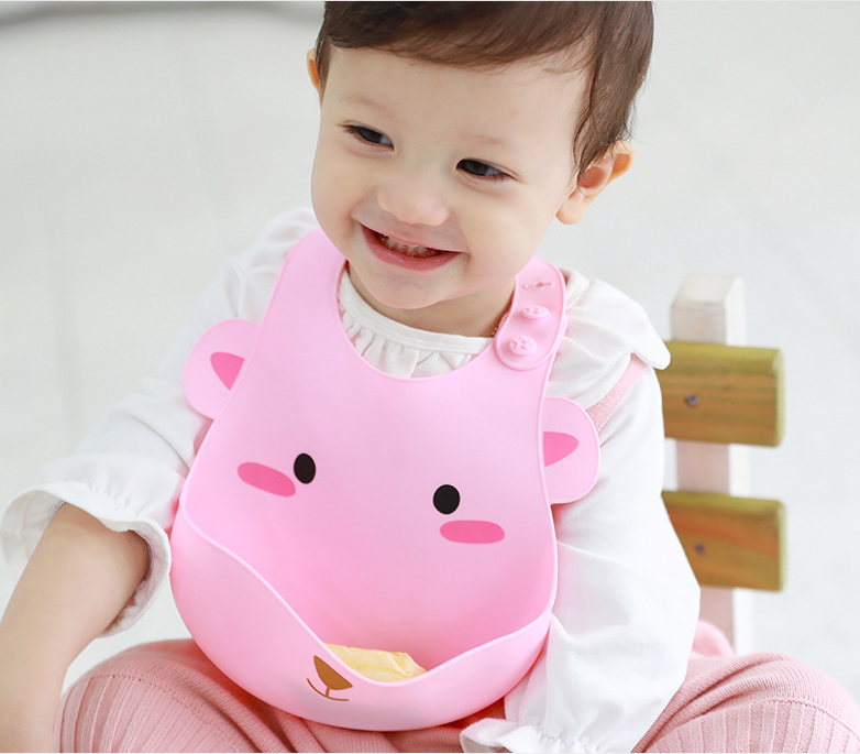 fda food grade soft foldable silicone baby bib