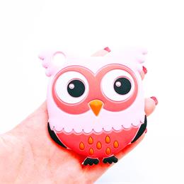 food grade silicone baby teether in owl shape